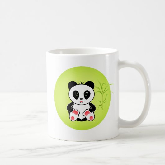Panda, cartoon, kinderen koffiemok (Rechts)