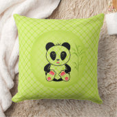 Panda, cartoon, kinderen kussen (Deken)