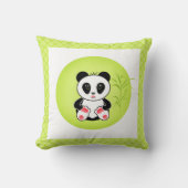 Panda, cartoon, kinderen kussen (Voorkant)