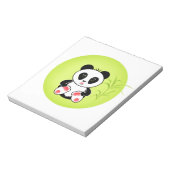 Panda, cartoon, kinderen notitieblok (Linkerzijde)