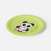 Panda, cartoon, kinderen papieren bordje (Gekanteld)