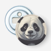 Panda Cartoon Tekenkunst Button Flesopener (Voorkant)