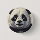 Panda Cartoon Tekenkunst Ronde Button 3,2 Cm (Voorkant)