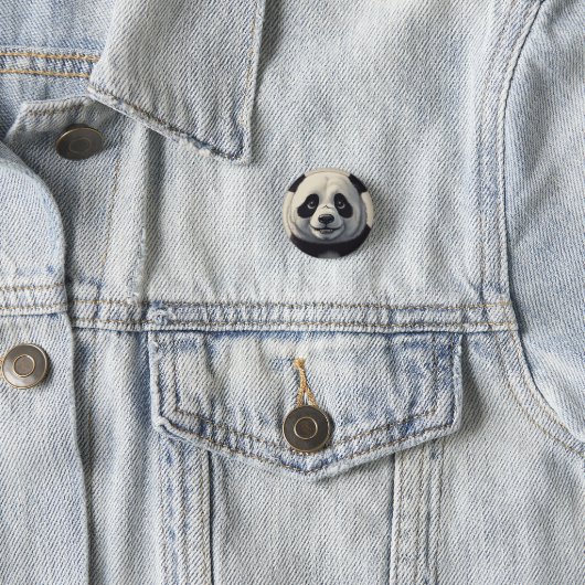 Panda Cartoon Tekenkunst Ronde Button 3,2 Cm (In situ)