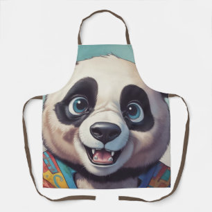 Panda Cartoon Tekenkunst Schort