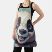 Panda Cartoon Tekenkunst Schort (Insitu)