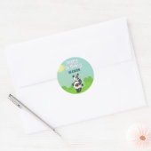 Panda Cartoon Verjaardag Stickers (Envelop)