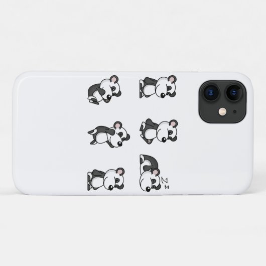 panda Case-Mate iPhone case (Achterkant (horizontaal))