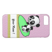 panda Case-Mate iPhone case (Achterkant (Horizontaal))