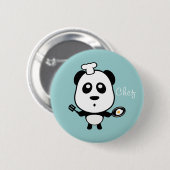 Panda chef Knop Ronde Button 5,7 Cm (Voorkant /achterkant)