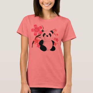 Panda Cherry Blossom T Shirt