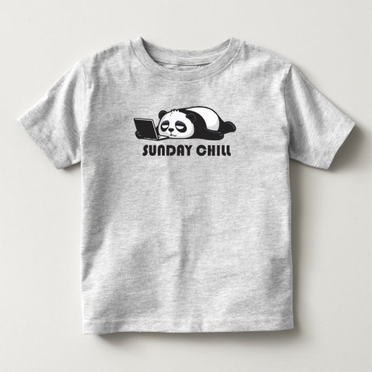 Panda Chillen Panda Liefhebber Kinder Shirts (Voorkant)