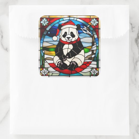 Panda Christmas Sticker (Tas)