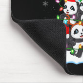 Panda Christmas Tree Lights Xmas Sweater Holiday P Muismat (Hoek)