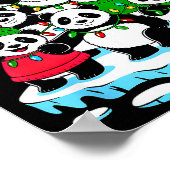Panda Christmas Tree Panda Lover Xmas Squad Men Wo Poster (Hoek)