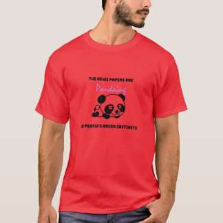 Panda citaten retro t-shirt