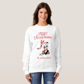 Panda Claus Familie Kerstmis Trui (Voorkant volledig)