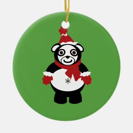 panda claus ornament (Voorkant)