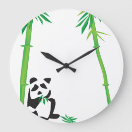 Panda Clock Grote Klok