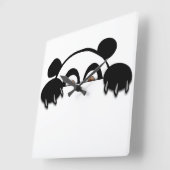 Panda Clock Vierkante Klok (Hoek)