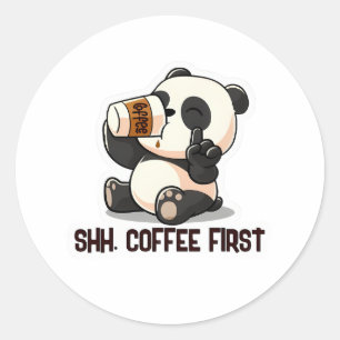 Panda Coffee Eerste Sticker