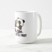 Panda Coffee Eerste Sticker Koffiemok (Voorkant rechts)