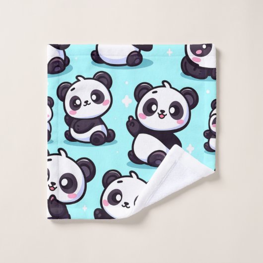 Panda Collectie handdoek set (Wasdoekje)