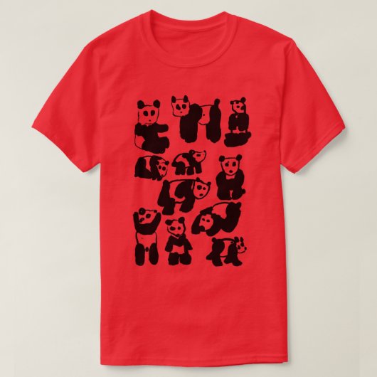 Panda Collectie T-shirt (Design voorkant)