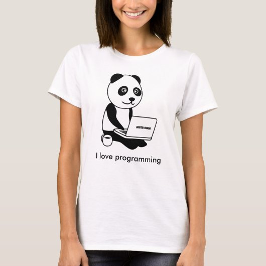 Panda Computer T-shirt (Voorkant)