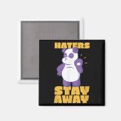 Panda Cool Beer Giant Dierenvriend Quote Stop Hate Magneet (Voorkant / Achterkant)