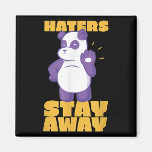 Panda Cool Beer Giant Dierenvriend Quote Stop Hate Magneet