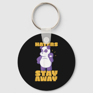Panda Cool Beer Giant Dierenvriend Quote Stop Hate Sleutelhanger