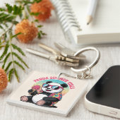 Panda Cool Été Glace Enfant Sleutelhanger (Voorkant Rechts)