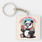Panda Cool Été Glace Enfant Sleutelhanger (Voorkant)
