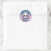Panda Cosmic Dreamer De Space Zen Master Ronde Sticker (Tas)