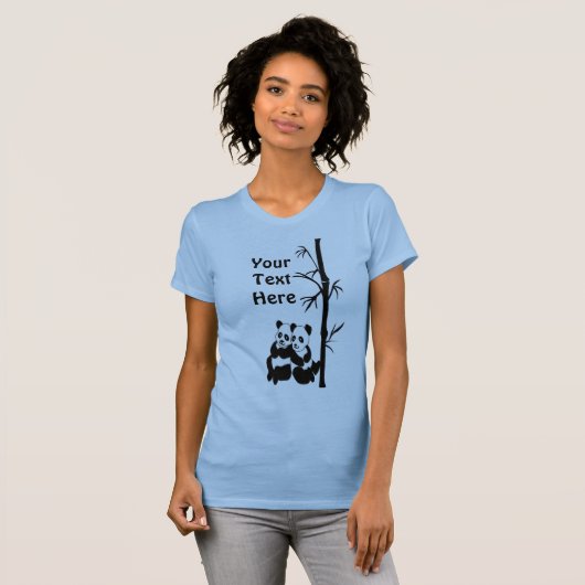 Panda Couple T-Shirt (Voorkant volledig)