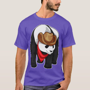 Panda Cowboy pet T-shirt