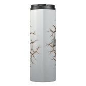 Panda Cracked Hole Art Panda Smashed Wall 3D Thermosbeker (Achterkant)