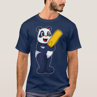 Panda Cricket bat T-shirt