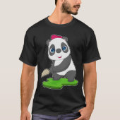 Panda Cricket bat T-shirt (Voorkant)