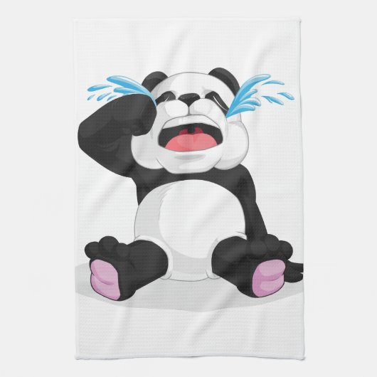 Panda Crying Theedoek (Verticaal)
