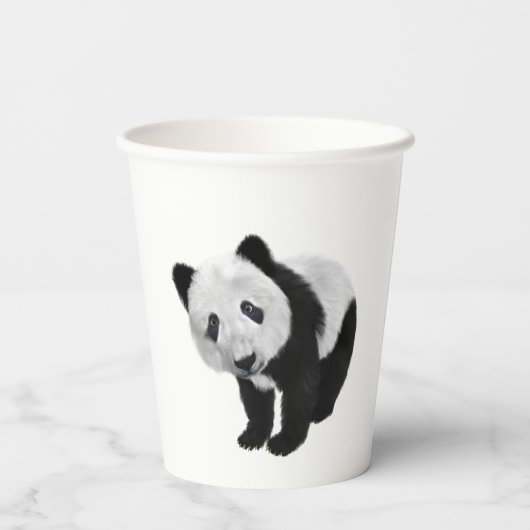 Panda Cub Papieren Bekers (Achterkant)