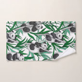 Panda cubs on bad handdoek (Handdoek)