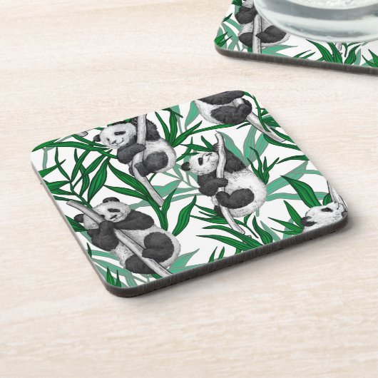 Panda cubs op bier onderzetter (Linkerzijde)