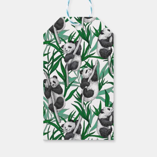 Panda cubs op cadeaulabel (Achterkant)