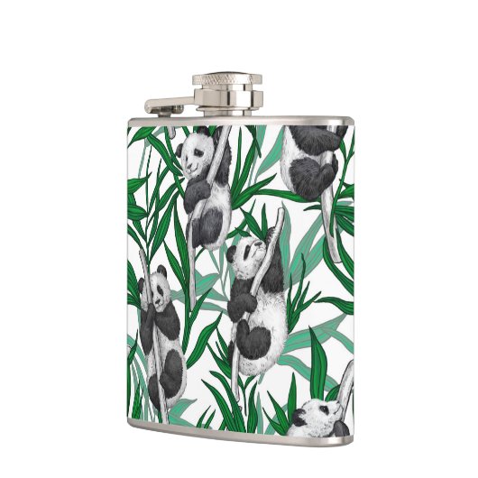 Panda cubs op heupfles (Links)