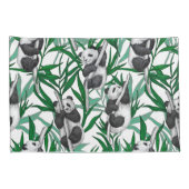 Panda cubs op kussensloop (Achterkant-Rechts)