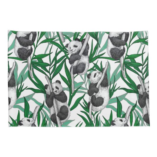 Panda cubs op kussensloop (Achterkant-Rechts)