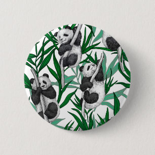 Panda cubs op ronde button 5,7 cm