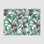 Panda cubs op tissuepapier (Voorkant)